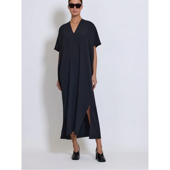 Roucha DiDonna Dress in Navy Oversized Slouchy Long Side Slits Size C US 12/14 - Picture 1 of 8